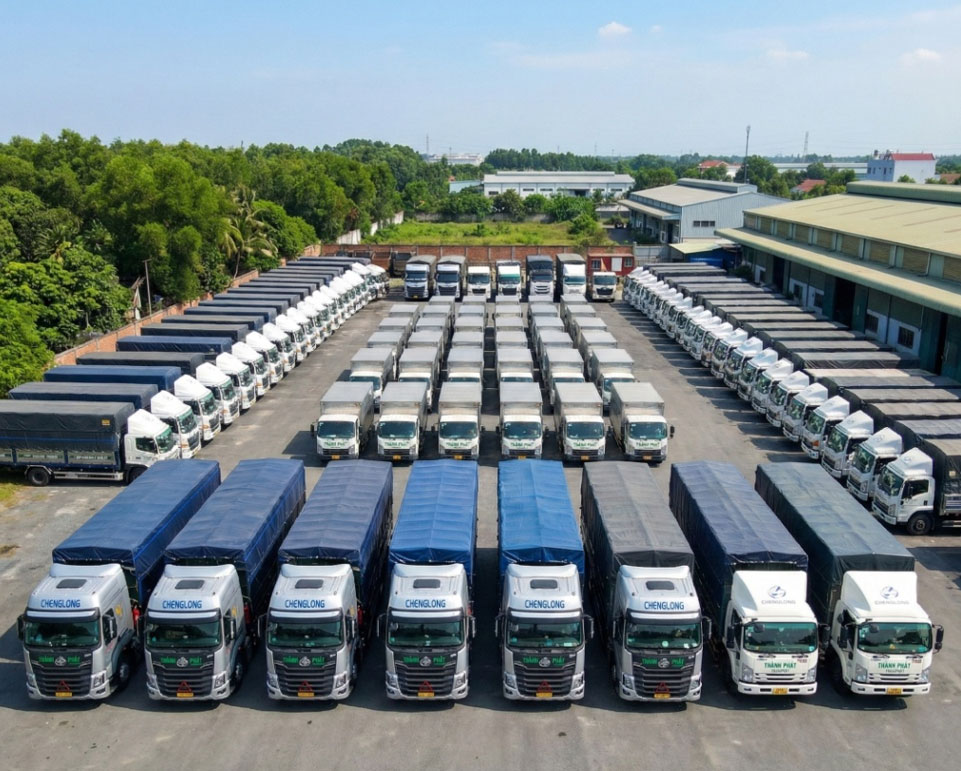 Đội xe tải cho thuê – Hơn 50 đầu xe đời mới tại Vận Tải Thành Phát
